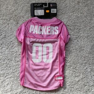 Pink Green Bay Packers Pet or Dog Jersey